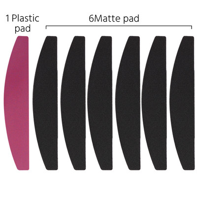 1 vnt. plastikinis nagų dildės pakeitimas nagų buferio blokas, metalinė rankena su juodo smėlio popieriaus juostelėmis šlifavimo manikiūro dildė