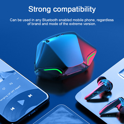 Истински безжични Bluetooth слушалки Бинаурални спортни слушалки за поставяне в ухото Високо качество на звука Висок клас Намаляване на шума за мъже и жени Добре изглеждащи