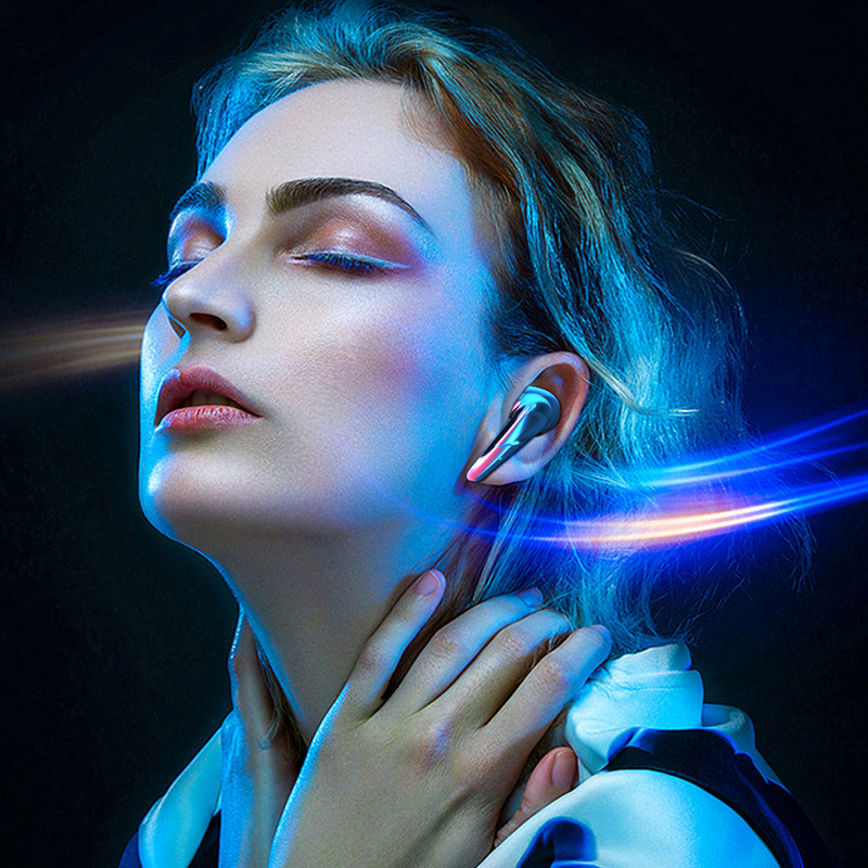 Skutočné bezdrôtové Bluetooth slúchadlá, binaurálne športové do uší, vysoká kvalita zvuku, špičkové redukcie hluku pre mužov a ženy, dobre vyzerajúce