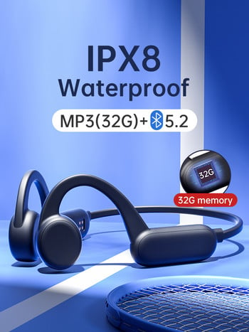Για Xiaomi Sony Wireless Earphone Swimming Bone Conduction Bluetooth IPX8 αδιάβροχα ακουστικά με 32G RAM Mp3 Music Microphone