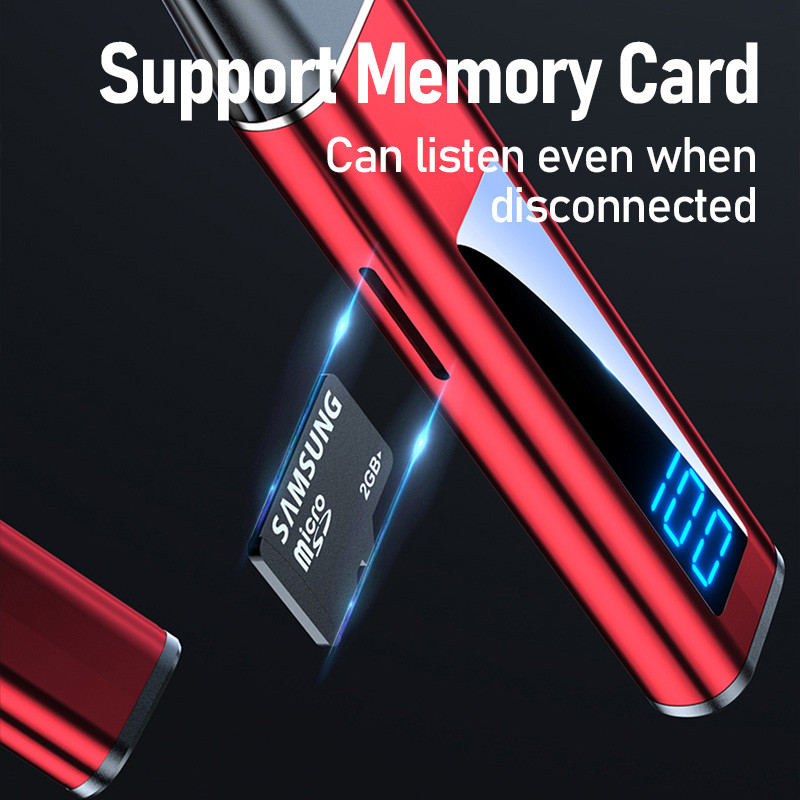 NOVE 5.1 Bluetooth slušalice, 100 sati reprodukcije basa u ušima, bežične slušalice, traka za oko oko vrata, vodootporne slušalice, magnet za TF karticu