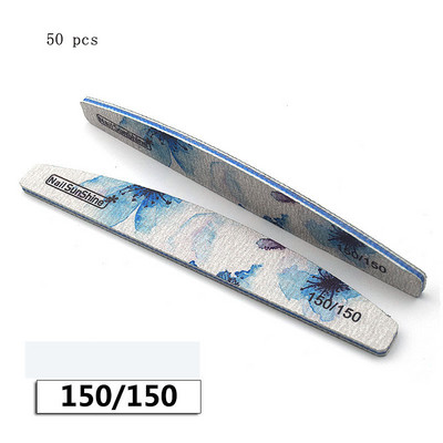 Нова пила за нокти Flower Printed Nail buffer Block Colorful Lime a angle 80/100/150/180/240/320 Инструменти за маникюр Инструменти за грижа за ноктите