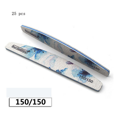 Нова пила за нокти Flower Printed Nail buffer Block Colorful Lime a angle 80/100/150/180/240/320 Инструменти за маникюр Инструменти за грижа за ноктите