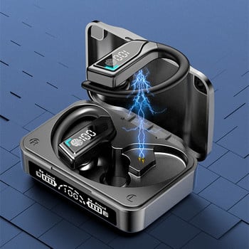 Q8 TWS Безжични слушалки Bluetooth слушалки Стерео кука за уши Сензорно управление Намаляване на шума Водоустойчиви слушалки с микрофон