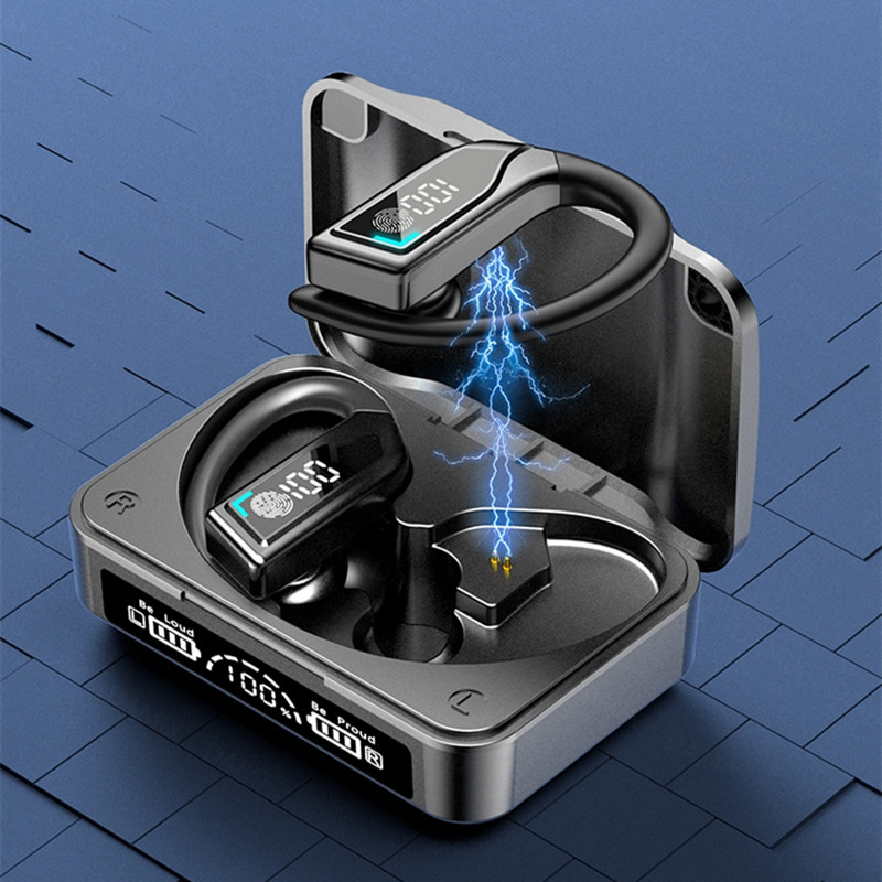 Căști fără fir Q8 TWS Căști Bluetooth Cârlig stereo pentru ureche Control tactil Reducerea zgomotului Căști impermeabile cu microfon