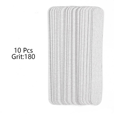 Комплект пила за нокти Резервна шкурка от неръждаема стомана с метална песъчинка 100/180/240 Подвижни издръжливи ленти Права пила