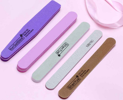 5 komada dvostrane turpije za nokte, vodootporne zrnatosti 100/180 Nail Art Tips pufer, meka spužva, 5 tipova svih turpija, akrilnih gel turpija, 5 turpija.