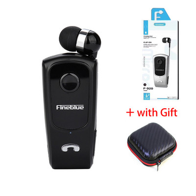 FINEBLUE F920 Безжични слушалки Bluetooth Handsfree Earbuds Headset Calls Remind Вибратор Wear Clip Драйвер за телефон с микрофон