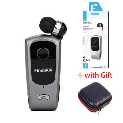 FINEBLUE F920 Безжични слушалки Bluetooth Handsfree Earbuds Headset Calls Remind Вибратор Wear Clip Драйвер за телефон с микрофон