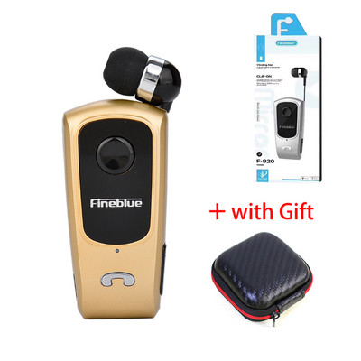 FINEBLUE F920 Безжични слушалки Bluetooth Handsfree Earbuds Headset Calls Remind Вибратор Wear Clip Драйвер за телефон с микрофон