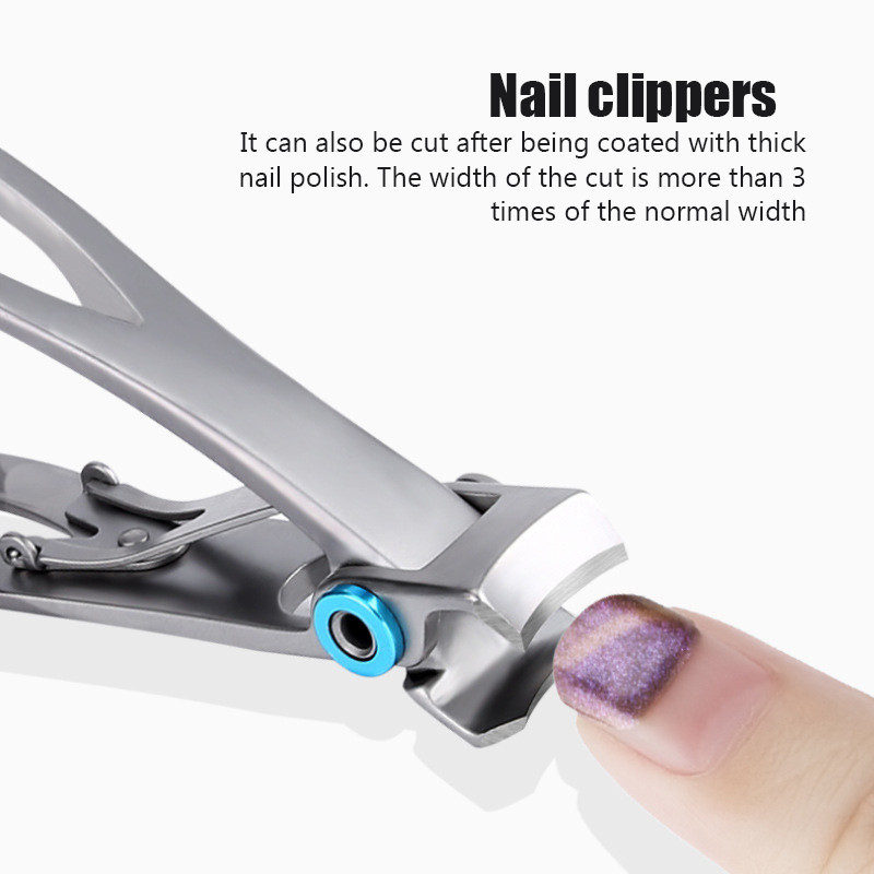 Profesionali nerūdijančio plieno nagų kirpimo mašinėlė storai atsidaranti per didelė manikiūro nagų kirpimo mašinėlė storiems nagams kirpimo priemonė manikiūro kojų nagams