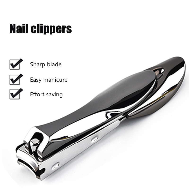 Profesionali nerūdijančio plieno nagų kirpimo mašinėlė storai atsidaranti per didelė manikiūro nagų kirpimo mašinėlė storiems nagams kirpimo priemonė manikiūro kojų nagams