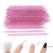 Kristalni štapić za alate za nokte Višekratni dvostruki gurač zanoktica Alat za uklanjanje zanoktica Nail Art gurač zanoktica