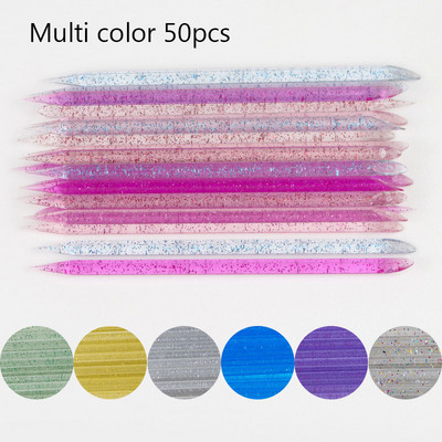 Kristalni štapić za alate za nokte Višekratni dvostruki gurač zanoktica Alat za uklanjanje zanoktica Nail Art gurač zanoktica