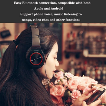 Bluetooth слушалки Сгъваеми безжични слушалки Стерео слушалки Mp3 плейър с микрофон Цветна поддръжка TF карта PC слушалки