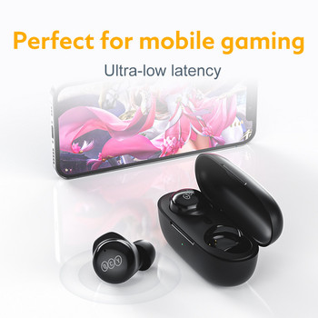 QCY T17 Ακουστικά Bluetooth True Wireless Earbuds BT5.1 HIFI Έλεγχος αφής ακουστικών Λειτουργία χαμηλής καθυστέρησης ENC Earbud Long Standby 26 ώρες