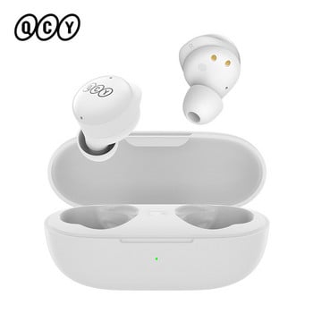 QCY T17 Ακουστικά Bluetooth True Wireless Earbuds BT5.1 HIFI Έλεγχος αφής ακουστικών Λειτουργία χαμηλής καθυστέρησης ENC Earbud Long Standby 26 ώρες