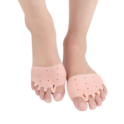 2gab = 1 pāris pirkstu atdalītājs Hallux Valgus Corrector Finger Bunion Orthotics Protector Overlaping Foreot Pad Pēdu kopšanas pedikīrs