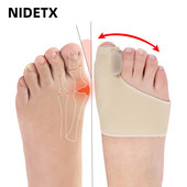 2Gb=1Pāru pirkstu korektors Orthotics Pēdu kopšanas instrumenti Kaulu īkšķa regulētājs Āmurs Aizsargs Mīksts Pedikīrs Zeķes Bunion Taisnotājs