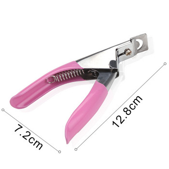 1Pcs Нож за капсули за нокти Професионални ножици за маникюр Акрилен гел Френски фалшиви върхове Резачка за ръбове Инструменти за ноктопластика от неръждаема стомана