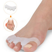 2Gb=1Pirku pirkstu atdalītājs Hallux Valgus Bunion Corrector mīksts silikona pedikīrs taisnotājs Pēdu kaulu regulētājs pēdu kopšanas rīki