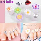 8 gab./iepakojumā purngalu atdalītājs, gudrs, mīksts silikona purngals, bloķēšanas rīki, sirds formas rhinestones, nagu māksla japāņu stilā