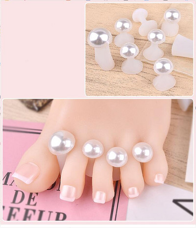 8 gab./iepakojumā purngalu atdalītājs, gudrs, mīksts silikona purngals, bloķēšanas rīki, sirds formas rhinestones, nagu māksla japāņu stilā
