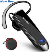 Bezdrôtové slúchadlá New Bee Headset Bluetooth V5.0, handsfree slúchadlá, 24-hodinová výdrž hovoru, mikrofón s potlačením hluku CVC6.0
