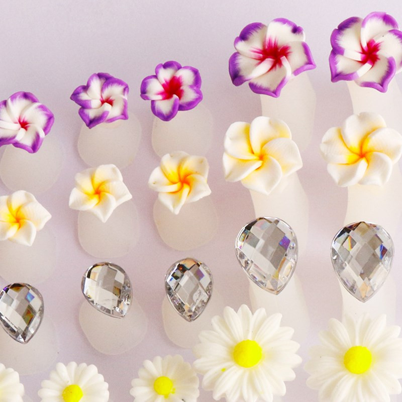 8vnt/Lot Minkštas silikoninis pirštų skyriklis pėdų pirštų daliklis forma manikiūro pedikiūro priežiūra nagų dailės priemonės gėlių laikiklio priedas