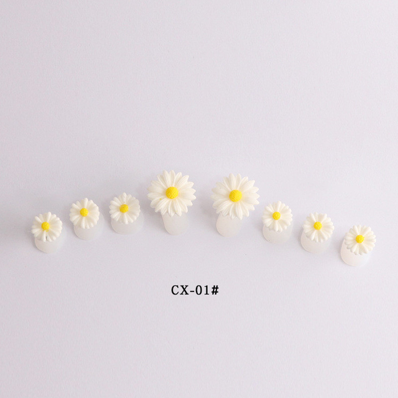 8vnt/Lot Minkštas silikoninis pirštų skyriklis pėdų pirštų daliklis forma manikiūro pedikiūro priežiūra nagų dailės priemonės gėlių laikiklio priedas