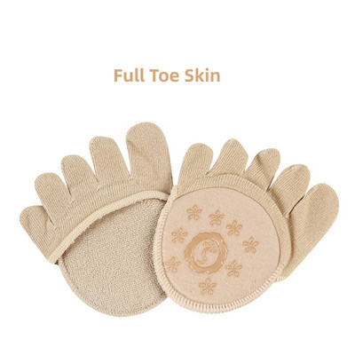 2db=1 páros lábujjleválasztó lábápoló fél talpbetét Öt ujjas zokni párna Bunion Sleeve Protector Hallux Valgus elülső láb nőknek