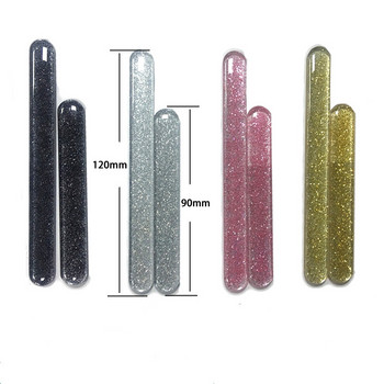 9/12 CM цветна шлифовъчна нано стъклена пила за нокти Професионални полирани пили за маникюр