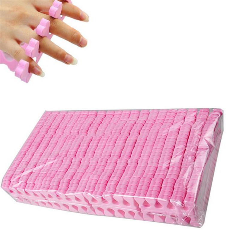 Comerț cu ridicata 500 buc Separatoare de degete pentru pedichiură Separatoare de degete pentru arta unghiilor Stretcher cu spumă moale pentru degetele de la picioare și relaxarea degetelor ținând 30