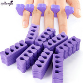 Monja 50/100kom Pakiranje Nail Art Razdjelnici za prste Prsti u nasumičnoj boji Meka spužva UV gel lak Beauty Manikura Pedikura Alati