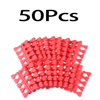 Monja 50/100kom Pakiranje Nail Art Razdjelnici za prste Prsti u nasumičnoj boji Meka spužva UV gel lak Beauty Manikura Pedikura Alati