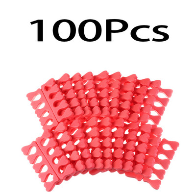 Monja 50/100kom Pakiranje Nail Art Razdjelnici za prste Prsti u nasumičnoj boji Meka spužva UV gel lak Beauty Manikura Pedikura Alati