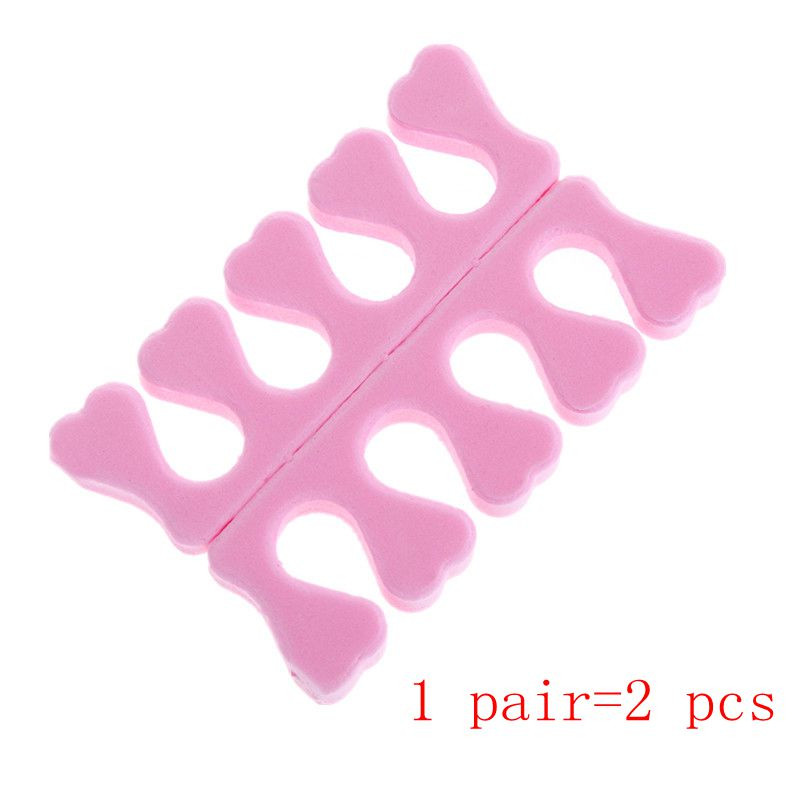 Monja 50/100kom Pakiranje Nail Art Razdjelnici za prste Prsti u nasumičnoj boji Meka spužva UV gel lak Beauty Manikura Pedikura Alati