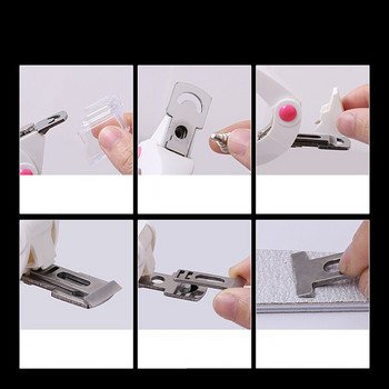 Машинка за подстригване на краищата на ноктите за нокти Акрилен гел Фалшиви връхчета Frence U Shape Тример Инструмент за маникюр 3 стила Начини на рязане