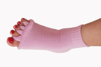 2 vnt. Eastic Foot Alignment skausmą malšinančios kojinės pedikiūro prietaisui Hallux Valgus korekcijos penkių kojų pirštų kojinės pirštai pirštų pirštų atskyrikliai