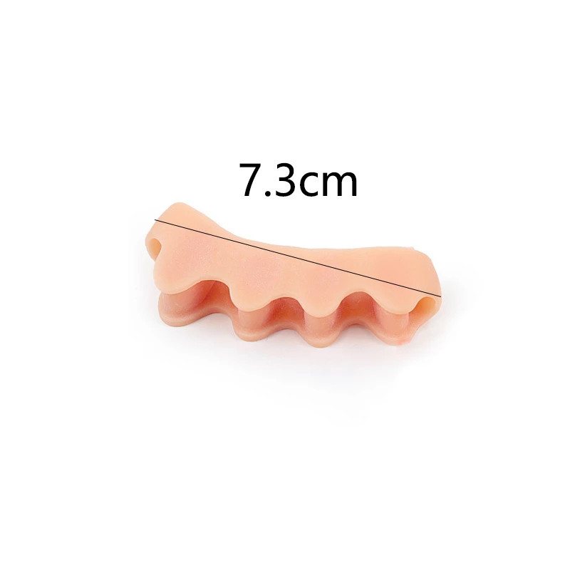 2tk = 1 paar pehmet geelist varvaste eraldaja vahetükid Bunion Correctori kattuvate varvaste sirgendaja jalahooldustööriista kaitsvate kanderaamide jaoks