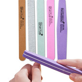 5vnt/komplektas 100/180 dvipusis nagų dildės šlifavimas Half Moon Nails dilde Strong Zebra Professional nagų dildės įrankiai TF-1