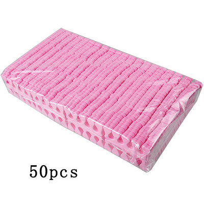 Biutee 50 бр. Nail Art Toe Separator Foots Sponge Fingers Separators Мек гел UV лак Консумативи за салон за нокти Педикюр МаникюрИнструмент
