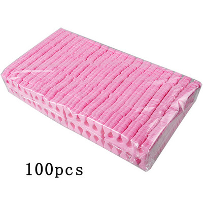 Biutee 50 бр. Nail Art Toe Separator Foots Sponge Fingers Separators Мек гел UV лак Консумативи за салон за нокти Педикюр МаникюрИнструмент