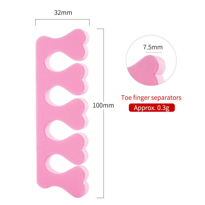Biutee 50db Nail Art lábujj elválasztó láb szivacs ujjak elválasztók puha gél UV lakk körömszalon kellékek pedikűr manikűr eszköz