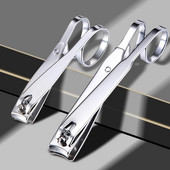 1 komad 2 veličine škarica za nokte od ugljičnog čelika Profesionalni trimer za manikuru s dugom ručkom Škare za nokte na prstima Nož Alati za njegu noktiju