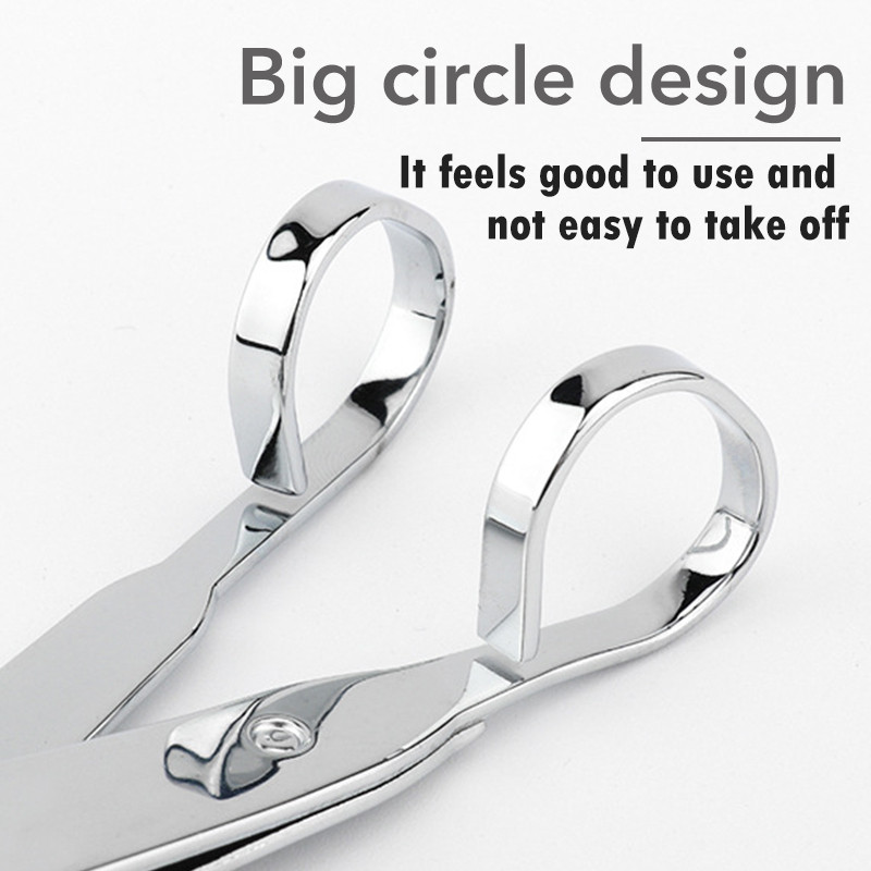 1 komad 2 veličine škarica za nokte od ugljičnog čelika Profesionalni trimer za manikuru s dugom ručkom Škare za nokte na prstima Nož Alati za njegu noktiju