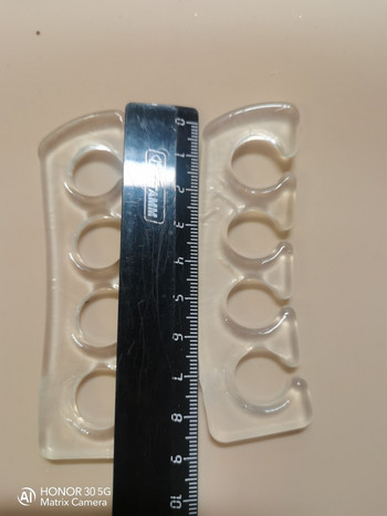 2 τεμάχια/παρτίδα μαλακή σιλικόνη για δάχτυλα / τζελ που χωρίζει τα δάχτυλα Ευέλικτη φόρμα σιλικόνης για πεντικιούρ Τρισδιάστατο εργαλείο μανικιούρ νυχιών