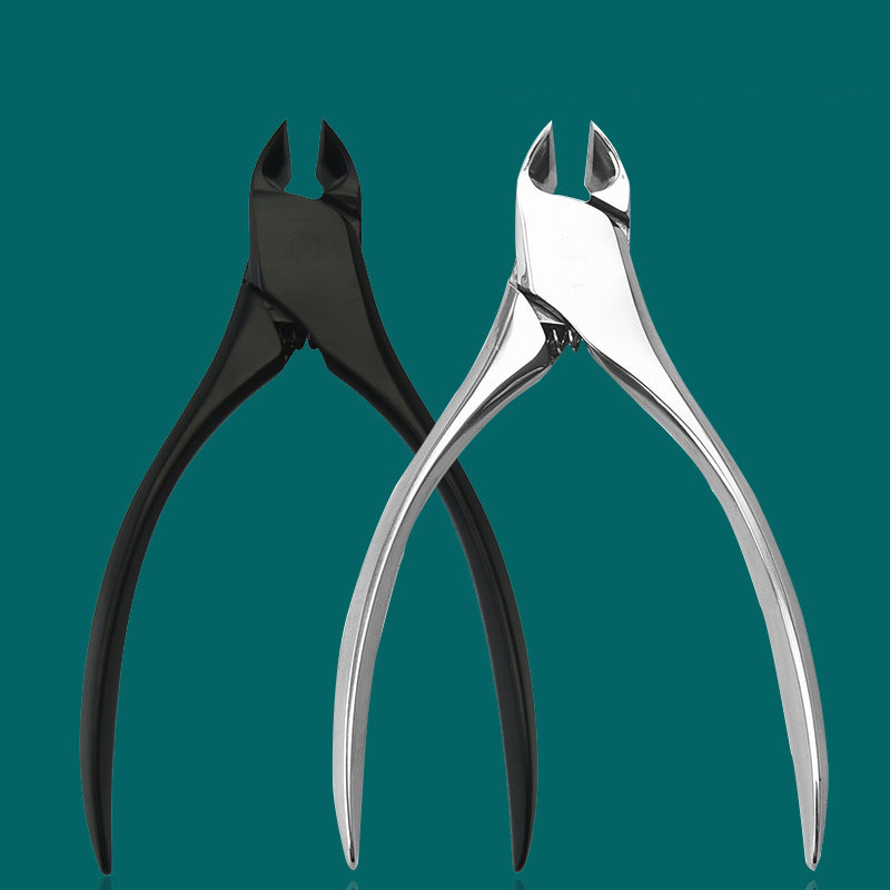 Pirštų nagų kirpimo mašinėlės nerūdijančio plieno kojų nagų kirpimo mašinėlės įaugusiems storiems nagams pedikiūro pjaustyklės aštrių lenktų ašmenų priežiūros įrankiai