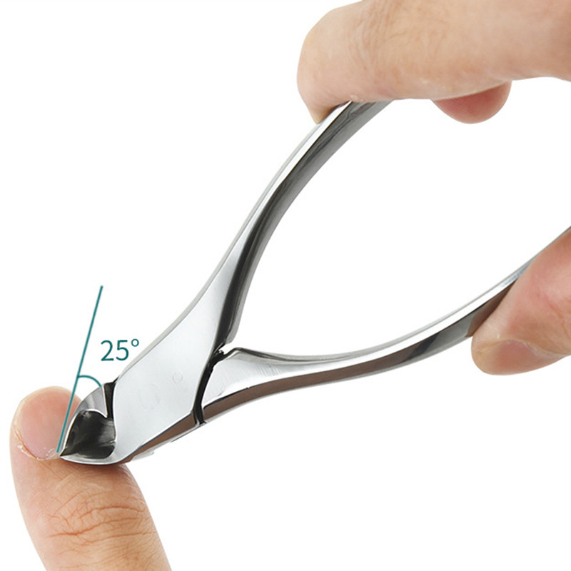 Pirštų nagų kirpimo mašinėlės nerūdijančio plieno kojų nagų kirpimo mašinėlės įaugusiems storiems nagams pedikiūro pjaustyklės aštrių lenktų ašmenų priežiūros įrankiai