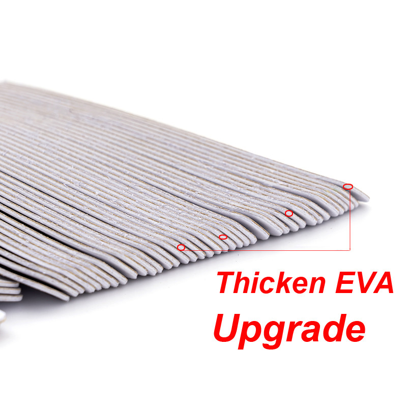 50/100 vnt Pilkos profesionalios nagų dildės 100 180 240 masinės nuimamos pagalvėlės su metaline rankena nerūdijančio plieno storu EVA švitriniu popieriumi